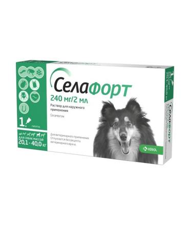 KRKA Sealess Dog Drops 20-40 kg 1 peep - Buy Online on GoSupps.com