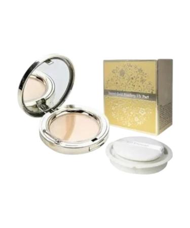 Sunscreen face powder with a replaceable block.