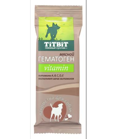 Titbit Dog treat for dogs hematogen meat vitamin 35g