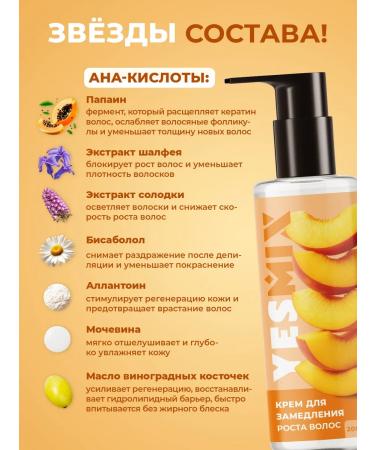 YesMix Cream after depilation and shaving for slowing hair growth - Buy Online on GoSupps.com