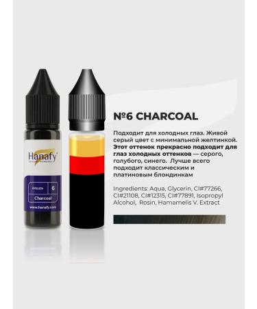 Hanafy Hanafi pigment for the eyelids and eyebrows No. 6 - charcoal - Buy Online on GoSupps.com