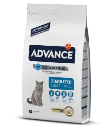 Advance for sterilized cats with a turkey 1.5 kg - Buy Online on GoSupps.com