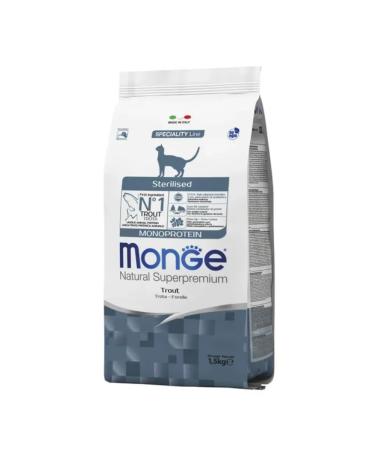 MONGE Monoprotein Sterilized for sterilized trout 1.5 kg - Buy Online on GoSupps.com
