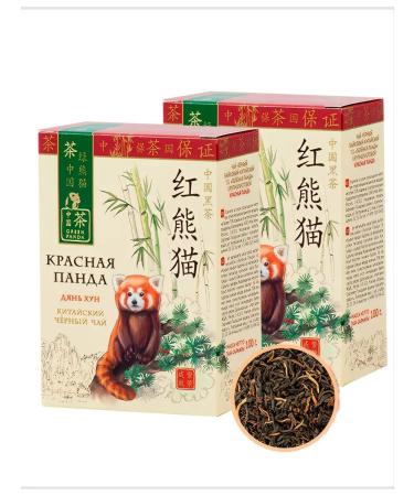 Green Panda Tea black red panda woodpecker 2 packs of 100g - Buy Online on GoSupps.com