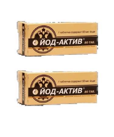 Diode OJSC/Ecology of Nutrition NPO Iodine-active 80 pcs. tablets + napkin - Buy Online on GoSupps.com