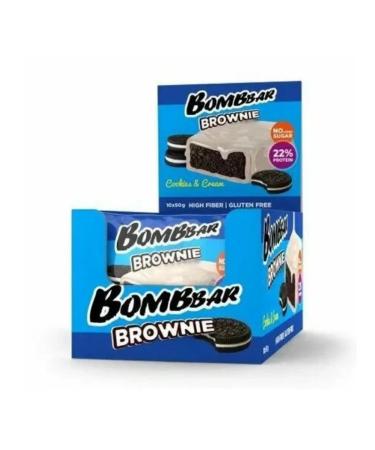 BombBar Cookies protein brownie cookie-cream 50 g 10 pcs - Buy Online on GoSupps.com