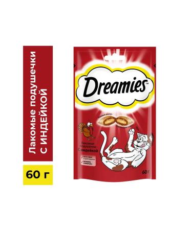 DREAMIES Drimis treat for cats turkey 6pcs 60g - Buy Online on GoSupps.com