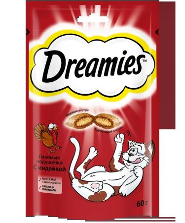 DREAMIES Drimis treat for cats turkey 6pcs 60g - Buy Online on GoSupps.com