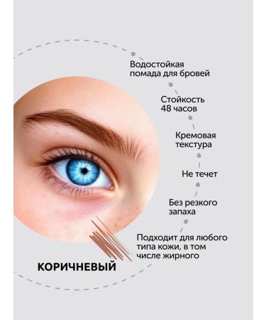 CC Brow Lipstick for eyebrow makeup waterproof (brown) - Buy Online on GoSupps.com