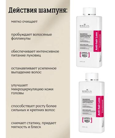 Brelil Hair loss shampoo Anti-Hair Loss 250 ml - Buy Online on GoSupps.com