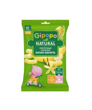 GIPOPO Sticks corn banana-janil 20g x 8pcs 12+ - Buy Online on GoSupps.com
