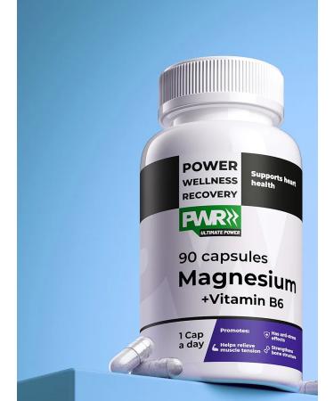 PWR Ultimate Power Magnesium B6 vitamins 90 capsules