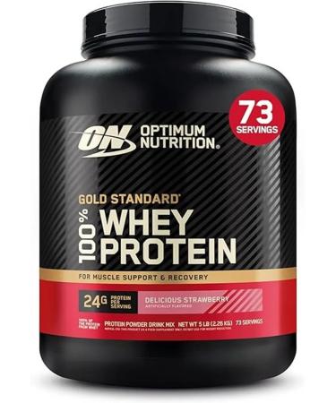 Optimum Nutrition 100% Whey Gold Standart Strawberry Protein 2.28kg 76 servings