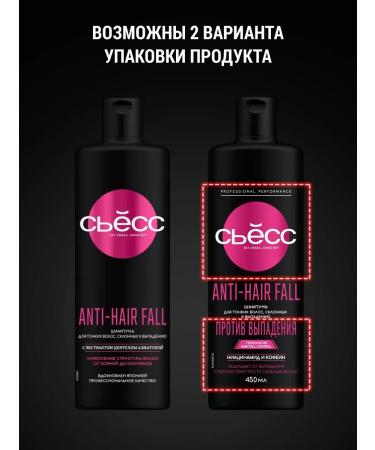Syoss Women's shampoo Anti-hair Fall for thin hair 450 ml x 2pcs - Buy Online on GoSupps.com
