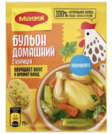 Maggi Homemade broth with chicken 3 pcs. 75 g - Buy Online on GoSupps.com