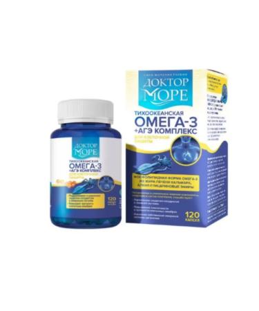 Doctor Sea Omega 3 + AGE 120 caps 0.25 G-1UP - Buy Online on GoSupps.com