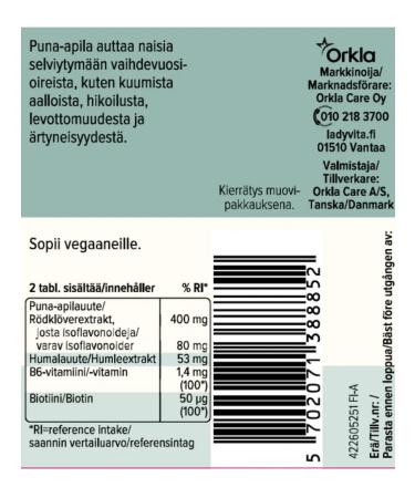 SUOMI Menopausa Complex with climate Lady Vita 60 table - Buy Online on GoSupps.com