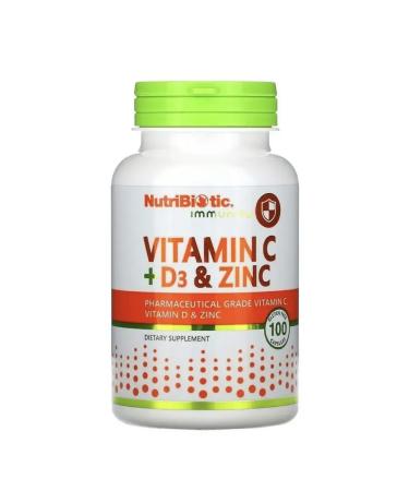 NutriBiotic Vitamin C+ D3 & ZINC