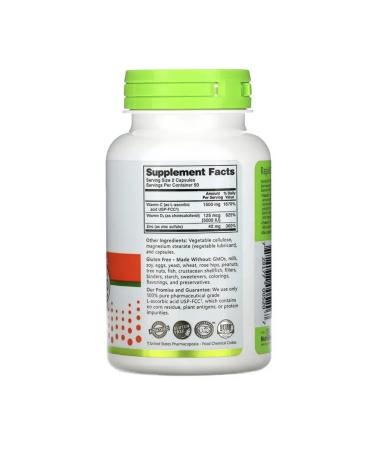 NutriBiotic Vitamin C+ D3 & ZINC - Buy Online on GoSupps.com