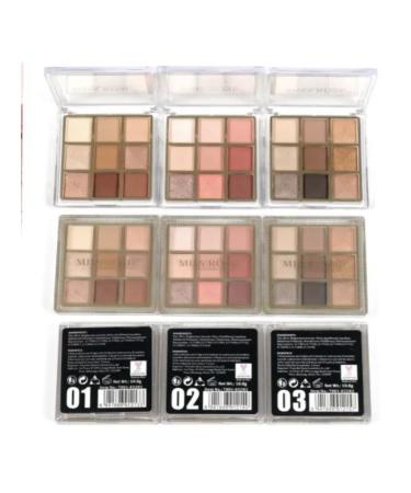 MISS ROSE Palette shadow for eyelids 9 colors tone 03 - Buy Online on GoSupps.com