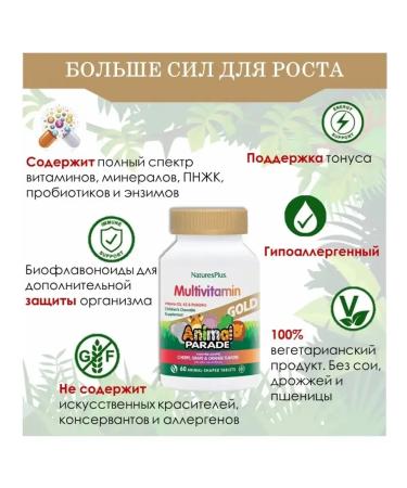 Nature's Plus Parade Beast Vitamins "Gold Multi" 60 tablets - Buy Online on GoSupps.com