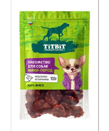 Titbit Dog treating mini medallions from lamb 100g - Buy Online on GoSupps.com