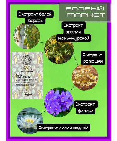 Natura Siberica Cream-gel for a moisturizer 10 pcs 6ml - Buy Online on GoSupps.com