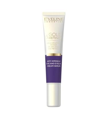 EVELINE Creams Satter for the skin around the eyes Gold & Retinol 20ml - Buy Online on GoSupps.com