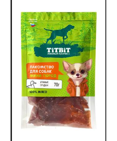 Titbit Dog treating mines mines duck breasts 70g - Buy Online on GoSupps.com