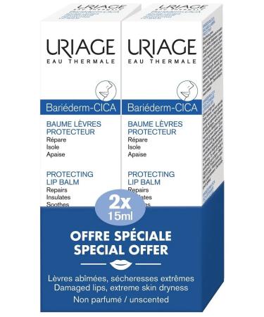 URIAGE Bariederm-cyc protecting lip balm 15ml*2pcs - Buy Online on GoSupps.com