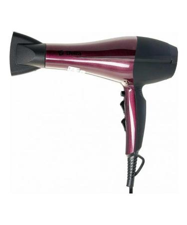 Delta Hair hair dryer DL-0937 Black with burgundy