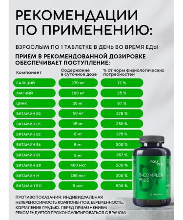 YOUVIT B vitamins in 90 tablets - Buy Online on GoSupps.com