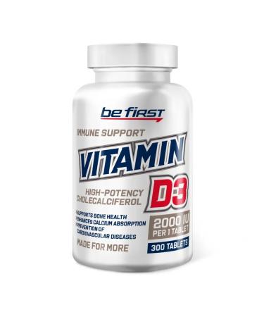 Be First Vitamin D3 Vitamin D3 2000 IU 300 table