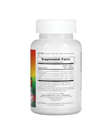 Natures Plus Vitamin D3 for children Animal Parade Vitamin D3 90 Zhev. Table - Buy Online on GoSupps.com
