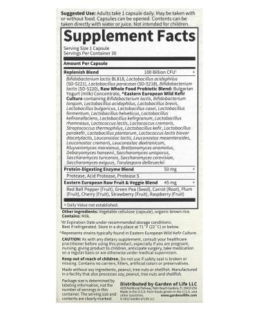 Garden of Life Dr. Formulated Probiotic 100 billion KVU 30 capsules - Buy Online on GoSupps.com