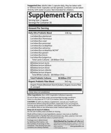 Garden of Life Dr. Formulated Probiotic 90 billion KO 30 capsules - Buy Online on GoSupps.com