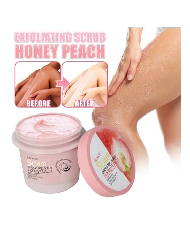 Eelhoe peach cleansing skin scrub for body