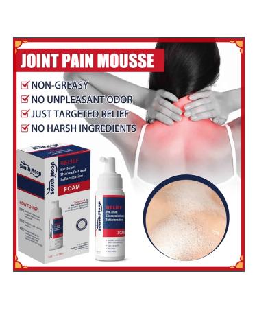 Mousse for joint care soothes the pain in the joints and