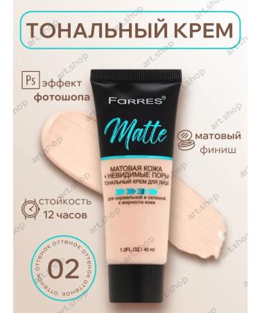 FARRES Tonal cream matte tone 02 ivory
