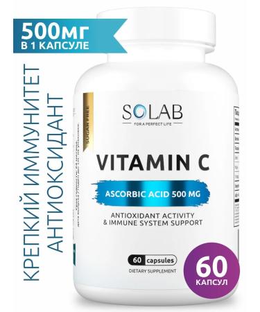 SOLAB Vitamin C Vitamin C 500 mg 60 capsules