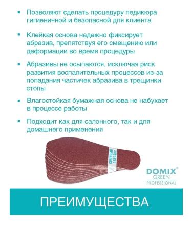 DOMIX GREEN PROFESSIONAL Replaceable files for pedicure warmths 100 grit - Buy Online on GoSupps.com