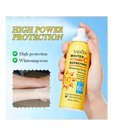 sadoer Sun-protection cream spray with vitamin C SPF 60 - Buy Online on GoSupps.com
