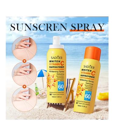 sadoer Sun-protection cream spray with vitamin C SPF 60 - Buy Online on GoSupps.com