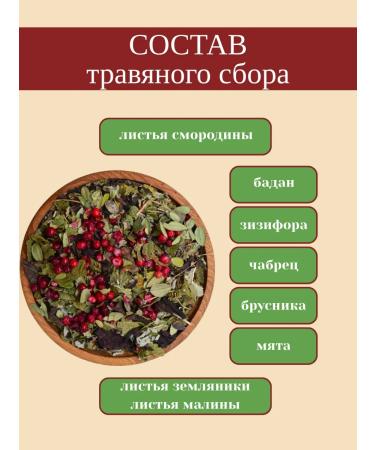 Wild Gathering Herbal Tayzhnaya gathering with lingonberries 100 grams - Buy Online on GoSupps.com