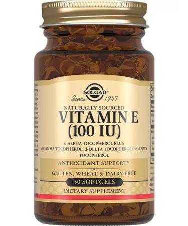SOLGAR Vitamin E 100MU N50 caps 560MG-1pcs