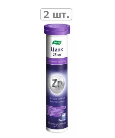 Evalar zinc 25 mg n20 table spike 3.6g-2pcs