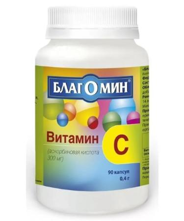 VIS LLC Blagomin vitamin C (ascorbic acid 300 mg) N90 cap-2sht - Buy Online on GoSupps.com
