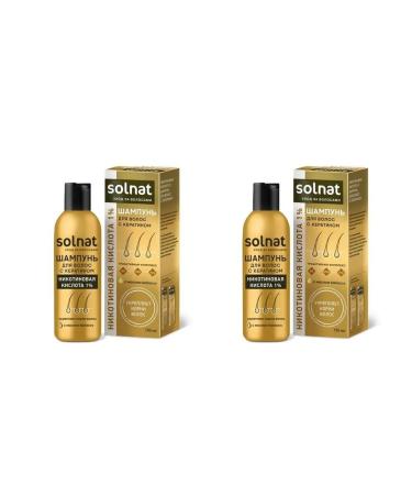 SOLNAT Shampoo D hair with keratin nicotinic acid 1 150ml 2 pcs