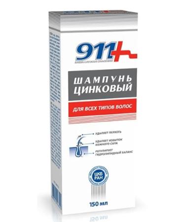 911 Zinc shampoo 150ml 2 pcs - Buy Online on GoSupps.com