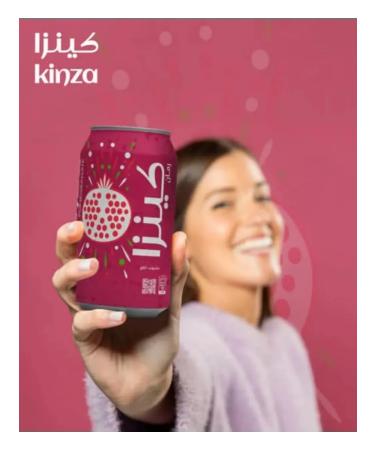 Carbonated drinks Kinza grenade 320ml 24 pcs - Buy Online on GoSupps.com